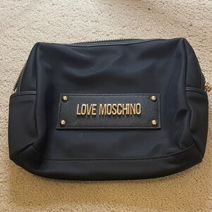 Love Moschino Black Pouch with Gold Details 👵MT